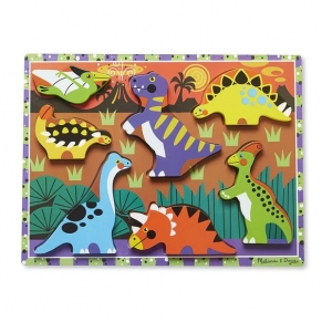 Melissa and Doug Динозаври - Дървен пъзел 
